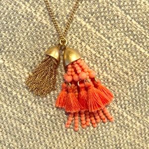 J. Crew tassel necklace.